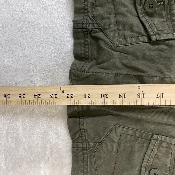 Ann Taylor LOFT Olive Green Button-Up Military Style Jacket Size Small - Medium - Picture 10 of 11